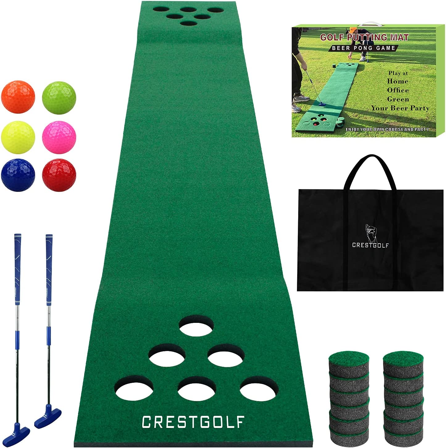 Golf putting mat