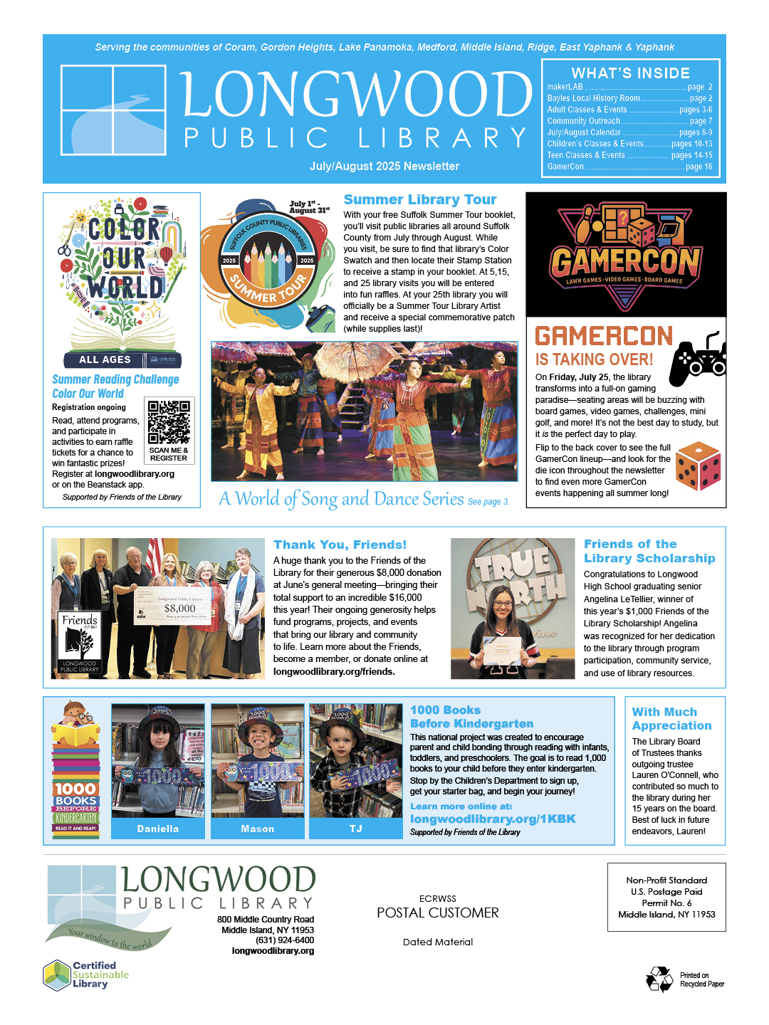 July/August 2025 Newsletter Cover