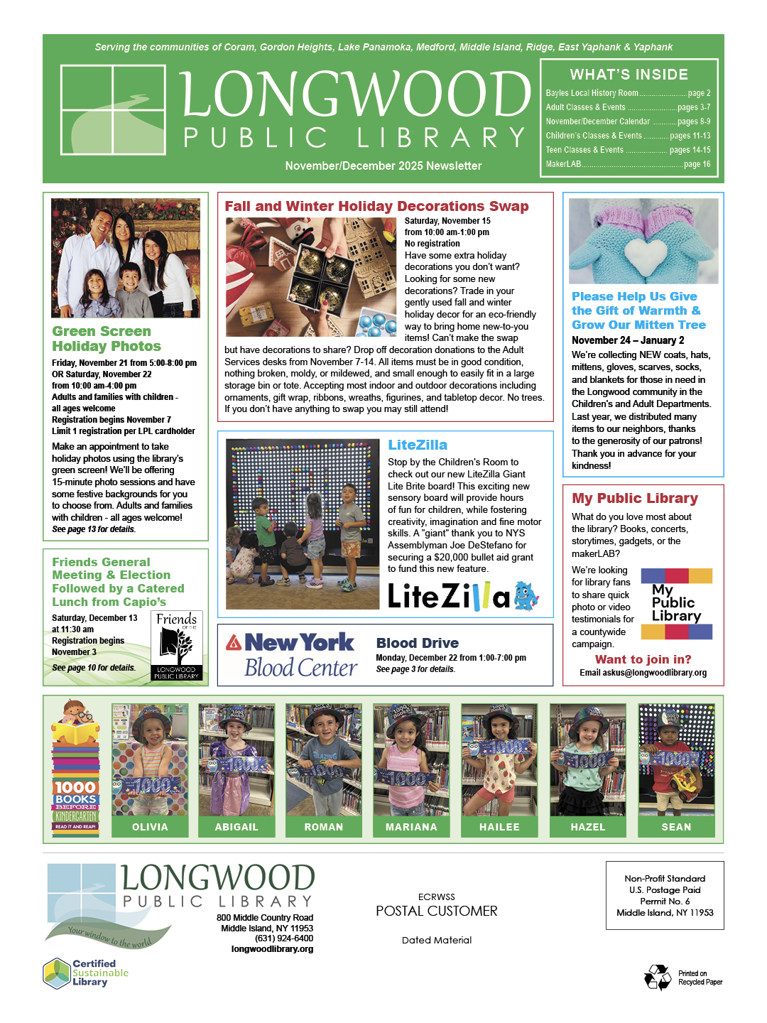 Cover of November/December Newsletter