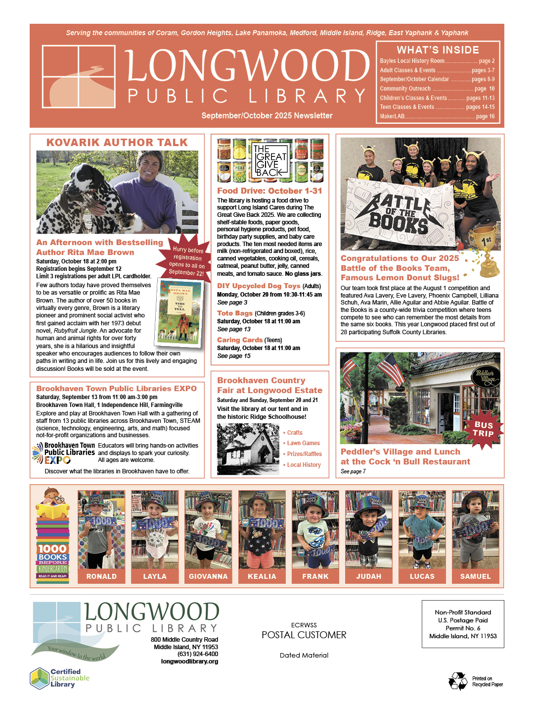 Cover of newsletter