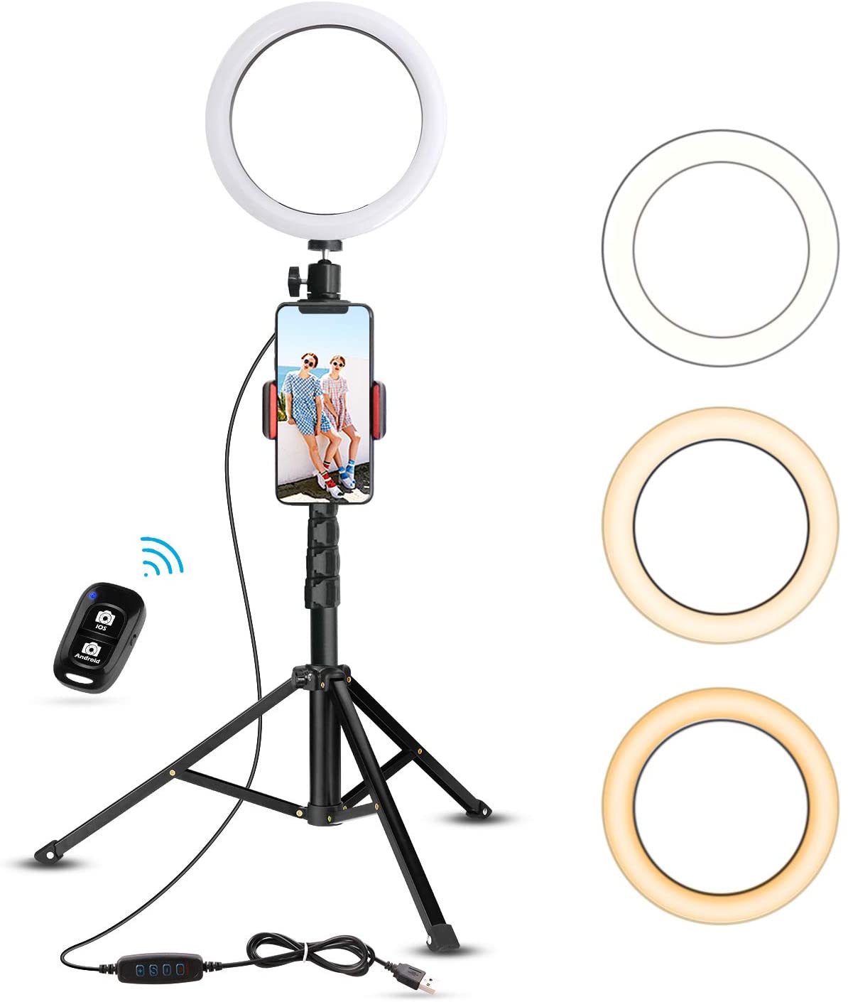 UBeesize 10.2 Selfie Ring Light with Tripod Stand & Guam | Ubuy