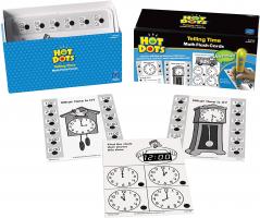 Hot Dots Telling Time Kit