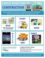 construction family storytime kit