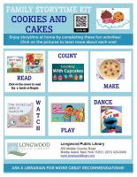Cookies and Cakes Family Storytime Kit
