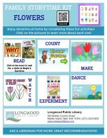 Flowers Family Storytime Kit