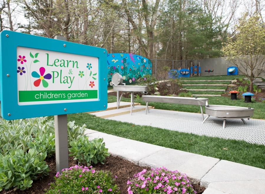 Learn & Play Children's Garden sign