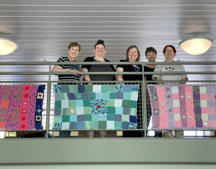 Tapestries on display